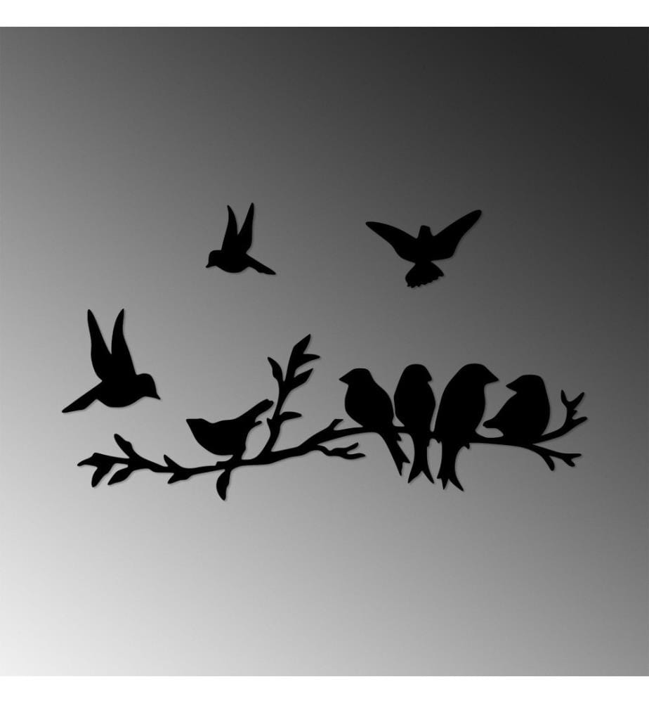 Decorative Metal Wall Accessory, Black, Metal