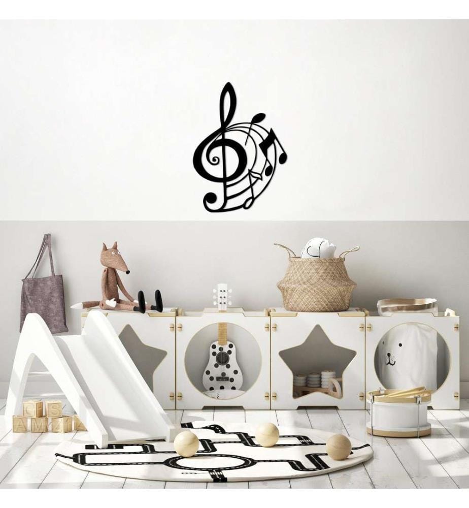 Decorative Metal Wall Accessory, Black, Metal