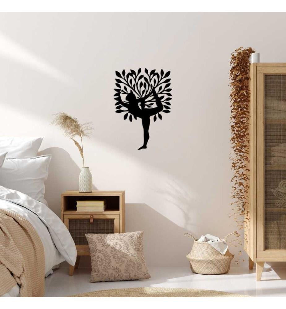 Decorative Metal Wall Accessory, Black, Metal