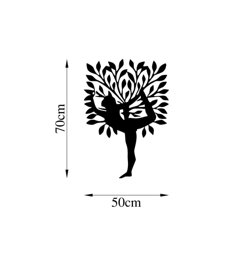 Decorative Metal Wall Accessory, Black, Metal