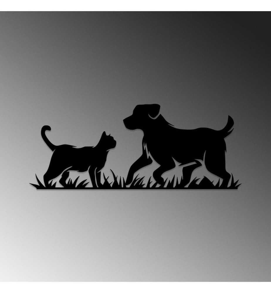 Decorative Metal Wall Accessory, Black, Metal