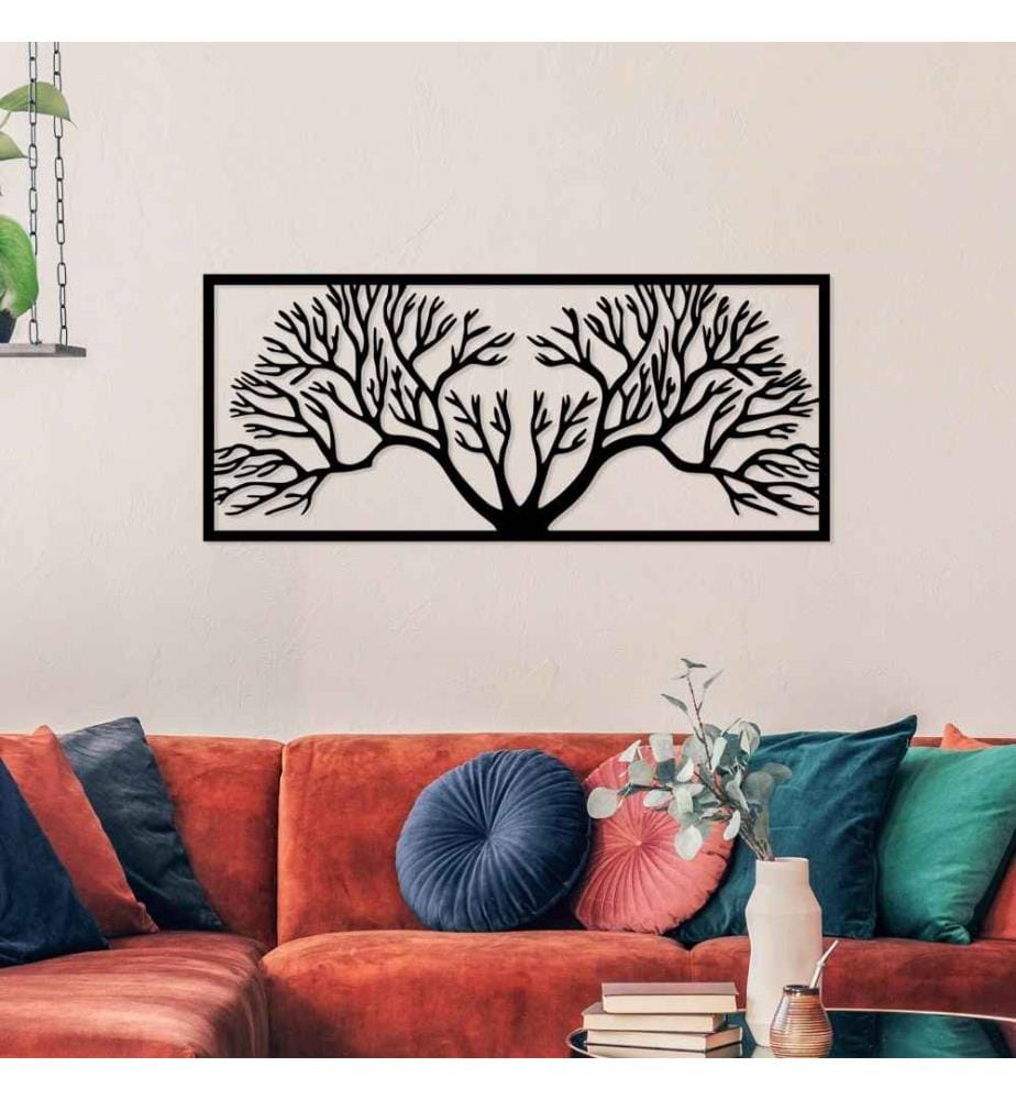 Decorative Metal Wall Accessory, Black, Metal