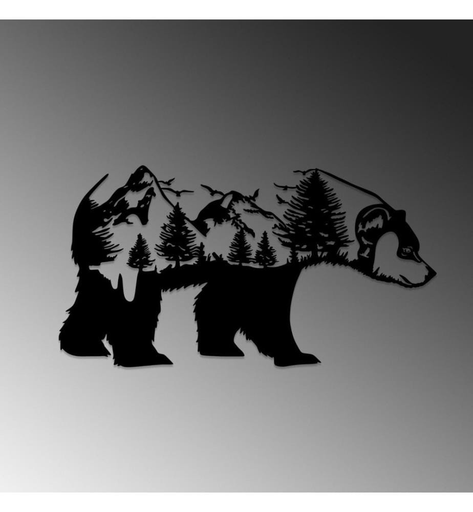 Decorative Metal Wall Accessory, Black, Metal