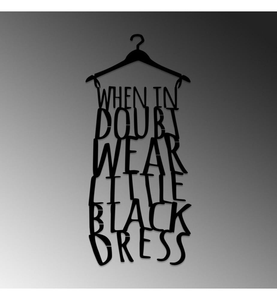 Decorative Metal Wall Accessory, Black, Metal