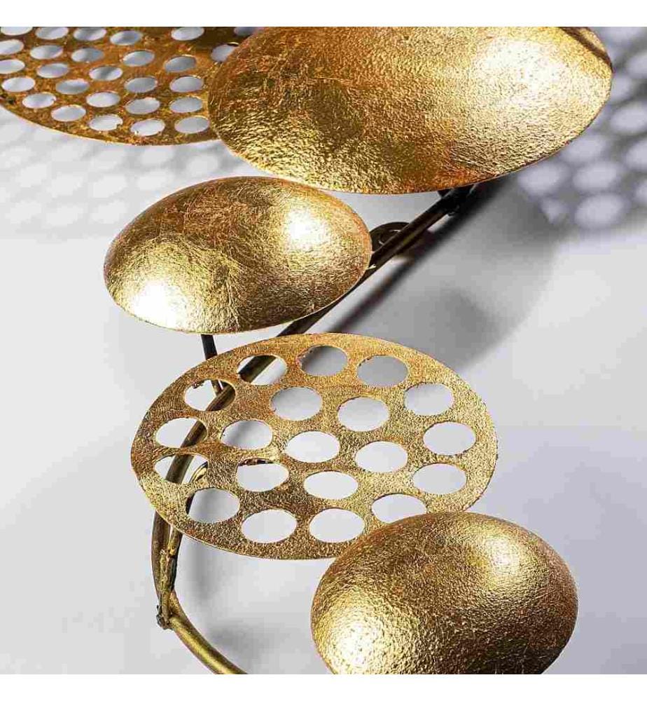 Decorative Metal Wall Accessory, Gold, Metal