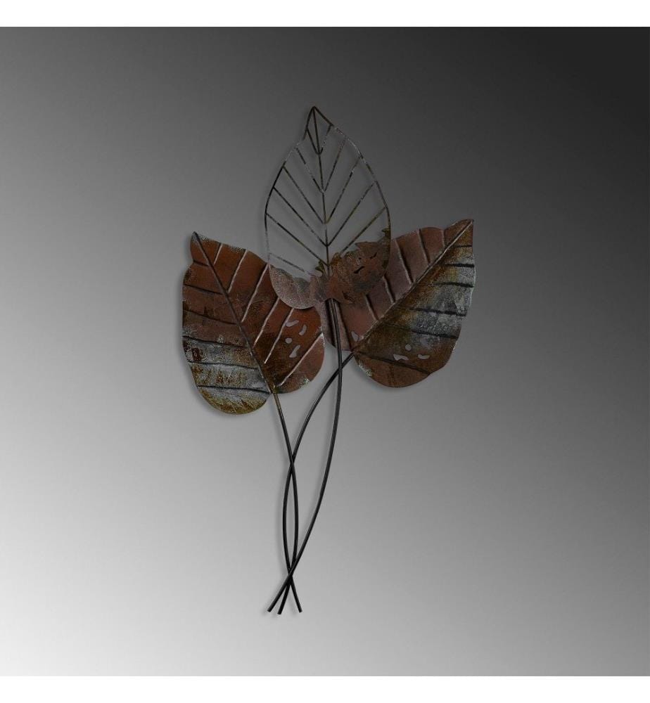 Decorative Metal Wall Accessory, Brown, Metal