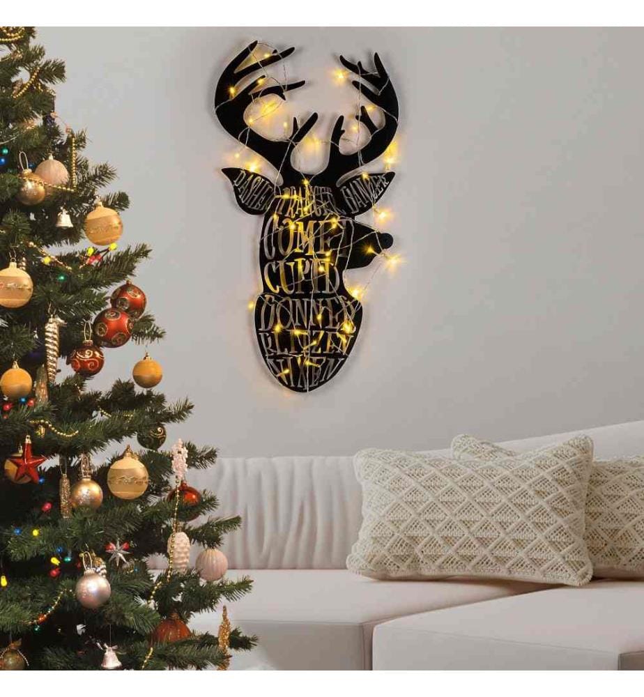 Decorative Metal Wall Accessory, Black, Metal