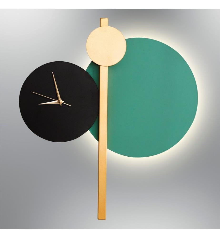 Applique, verte, corps en métal