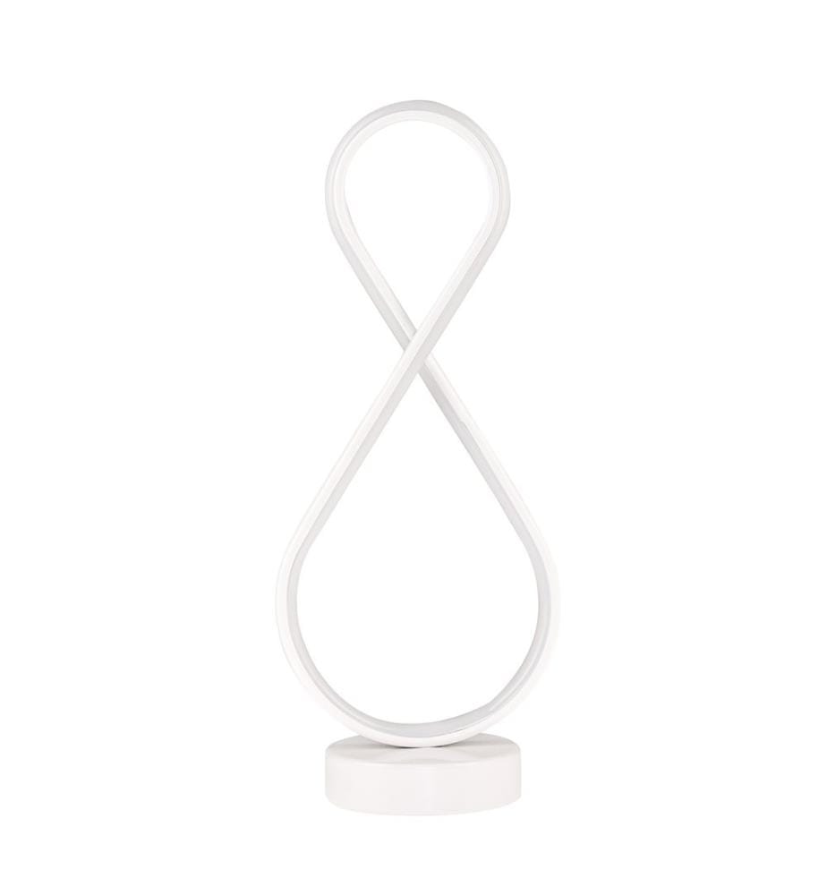 Lampe à poser, blanche, 100% Aluminium