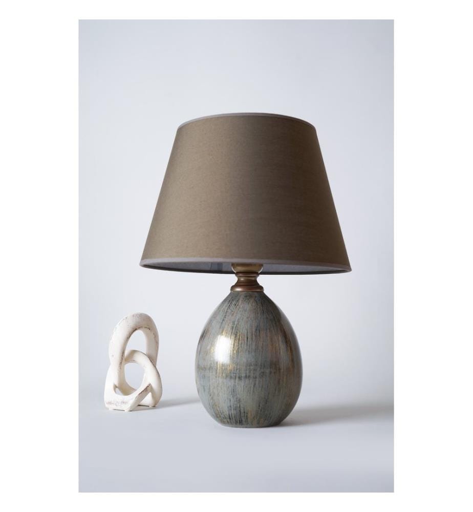 Lampe de table, Multicolor, Ceramic Body, Fabric Cap