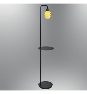 Floor Lamp, Yellow, Metal Body