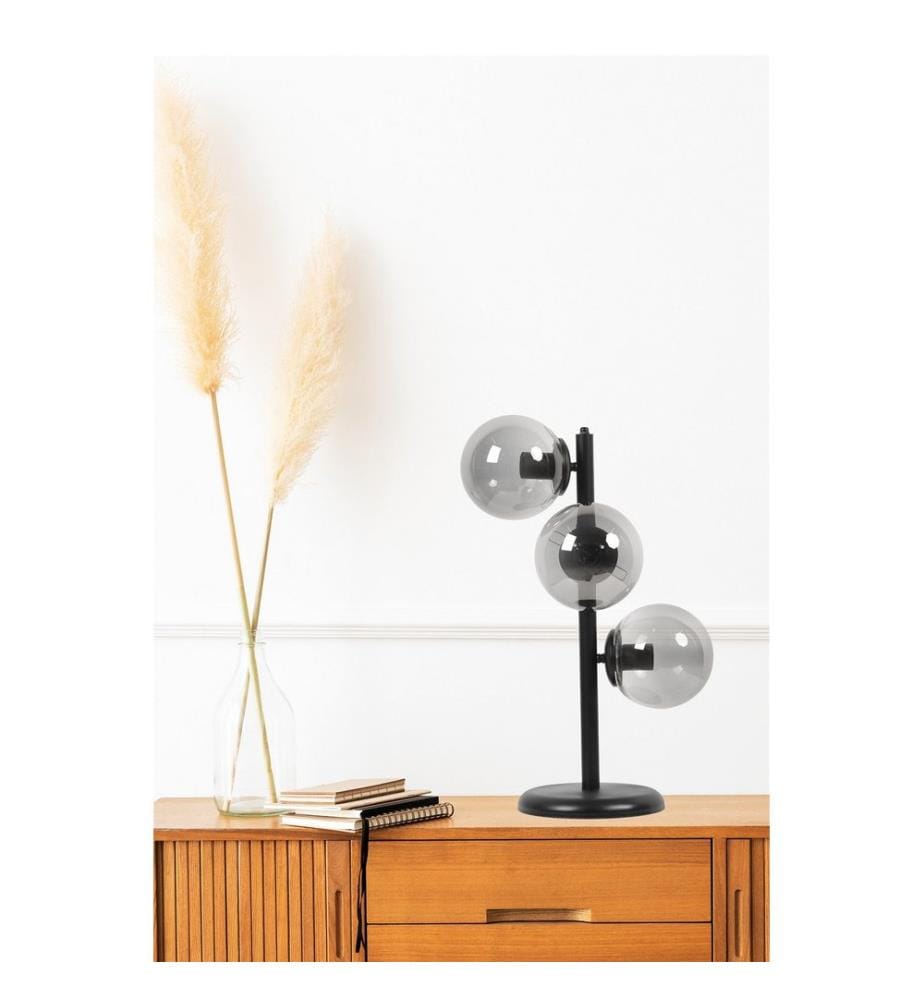 Lampadaire, Black, Metal Body, Metal Cap