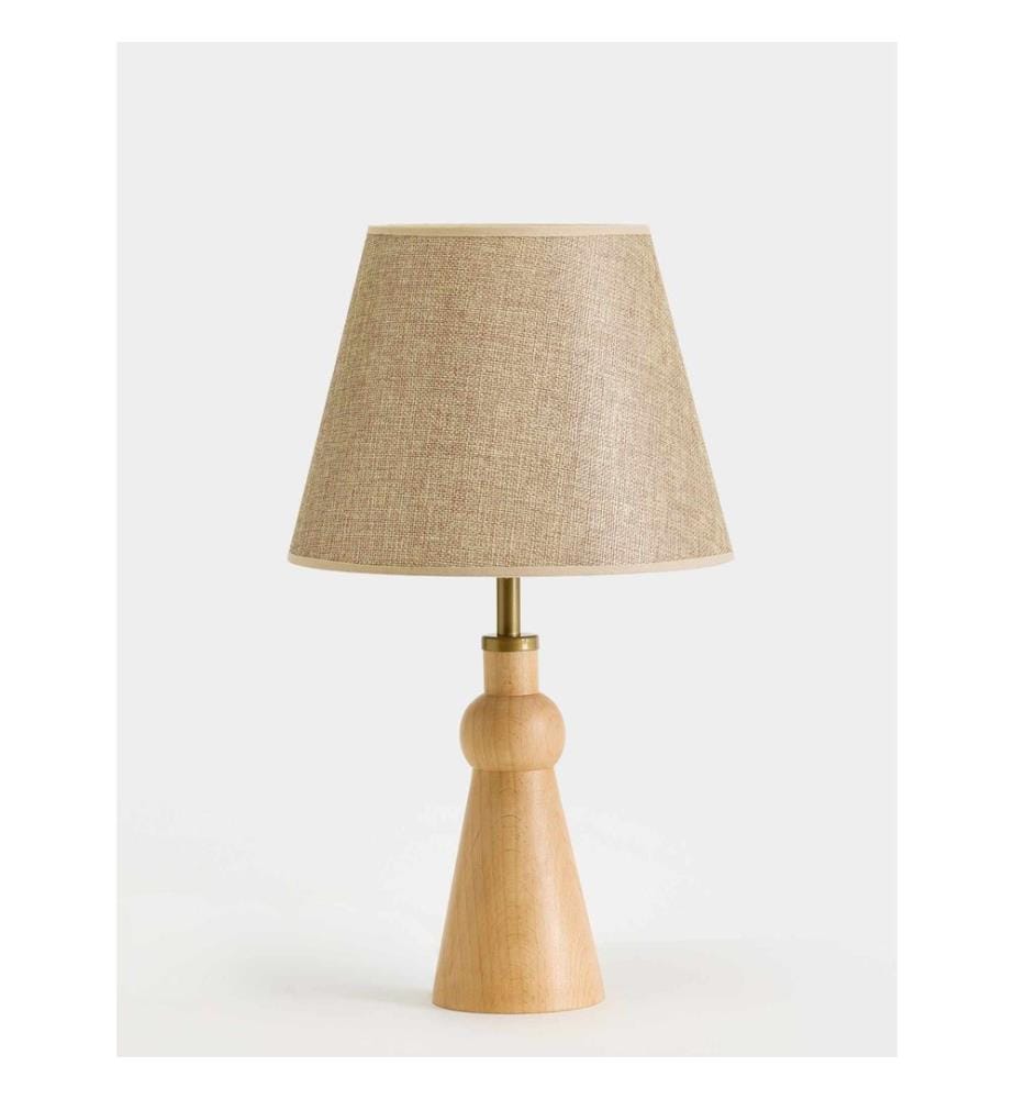 Lampe de table, bois, beige