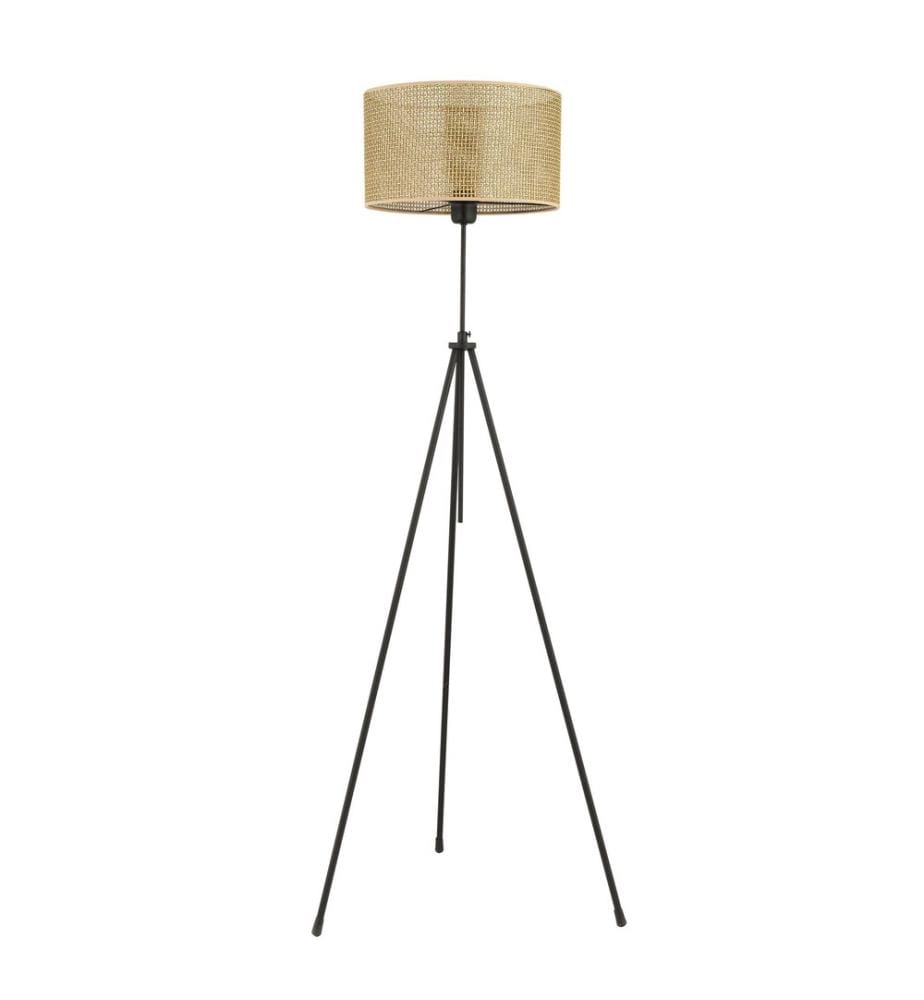 Lampadaire, corps en métal, noir
