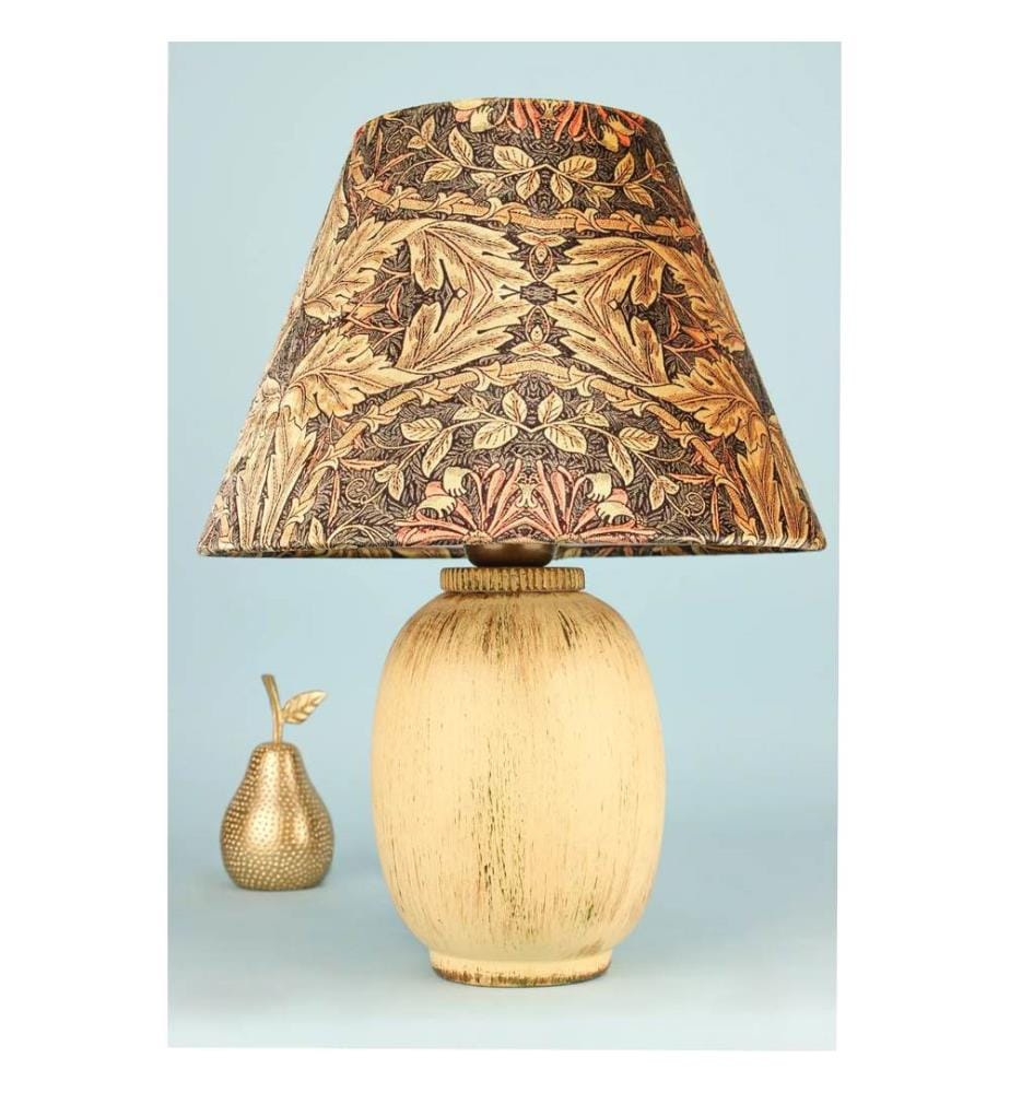 Lampe de table, corps en céramique, écru