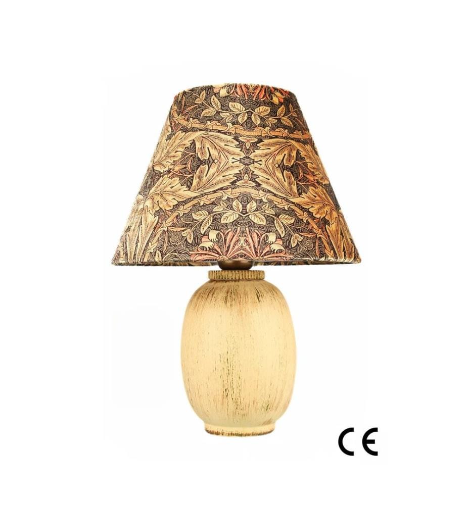 Lampe de table, corps en céramique, écru