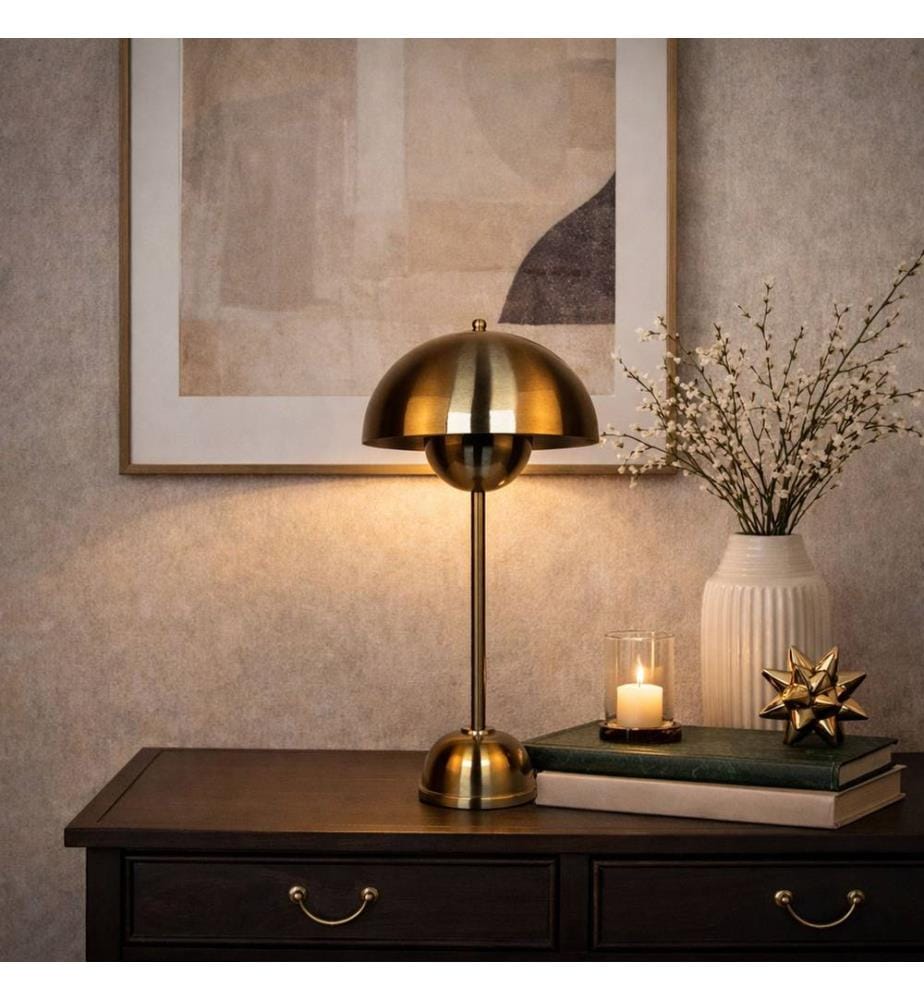 Tischlampe, Metallgehäuse, Antiquität