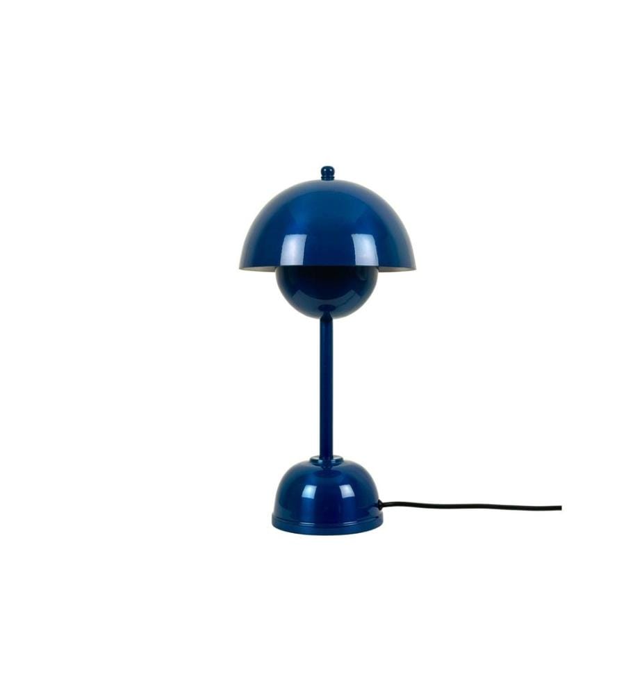 Tischleuchte, Metallgehäuse, Blau