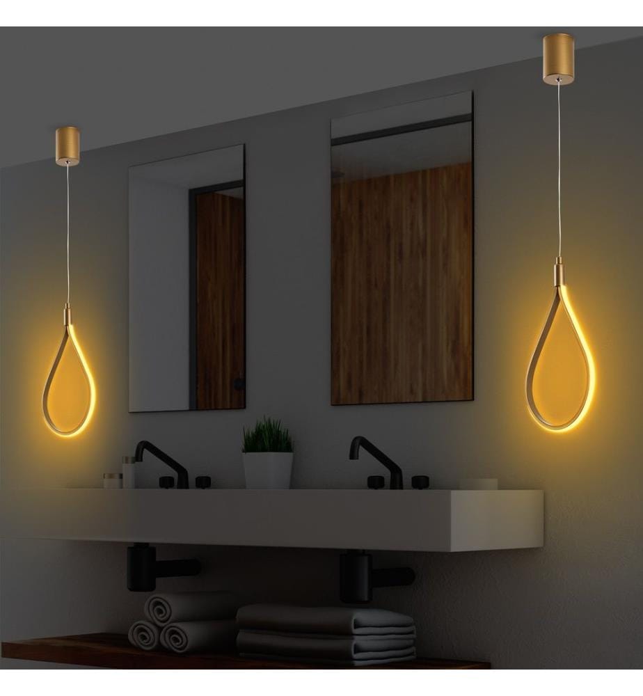 Chandelier, Gold, Metal Body, Metal Base Plate