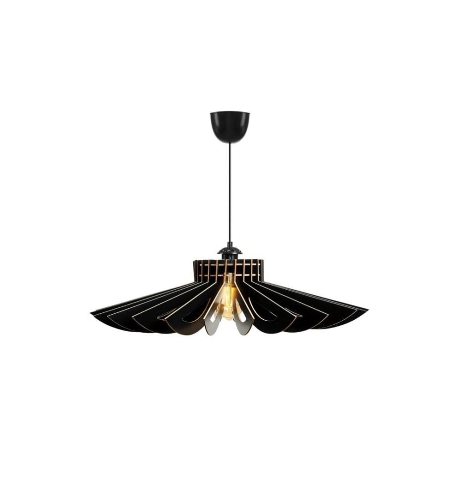 Chandelier, Black, MDF Body, Special Design Daisy Chandelier