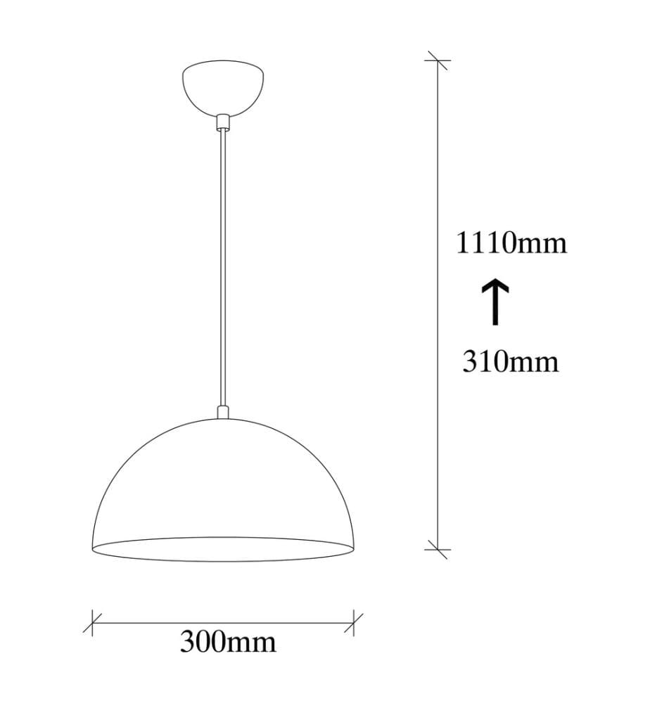 Chandelier, White, Iron Body