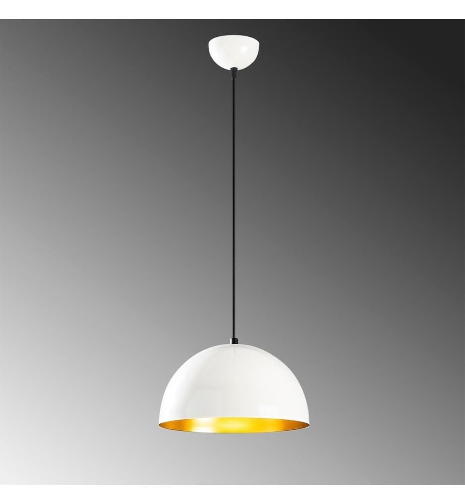 Chandelier, White, Iron Body