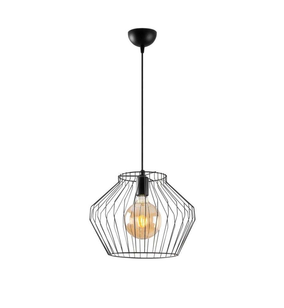 Chandelier, Black, Metal Body
