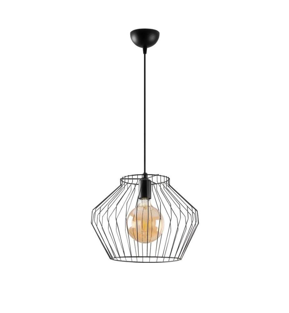 Chandelier, Black, Metal Body