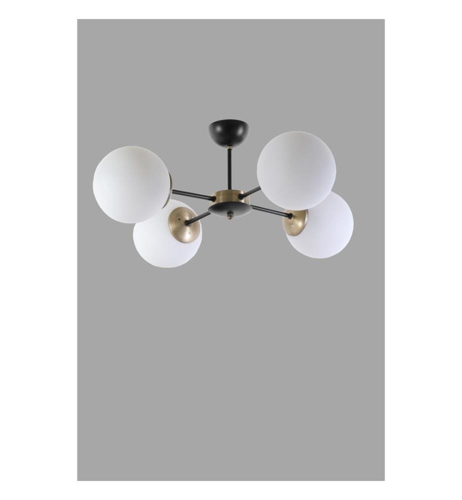 Chandelier, White, Metal