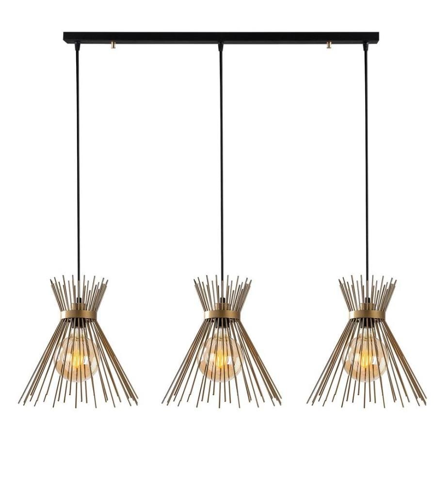Chandelier, Black, Metal Body