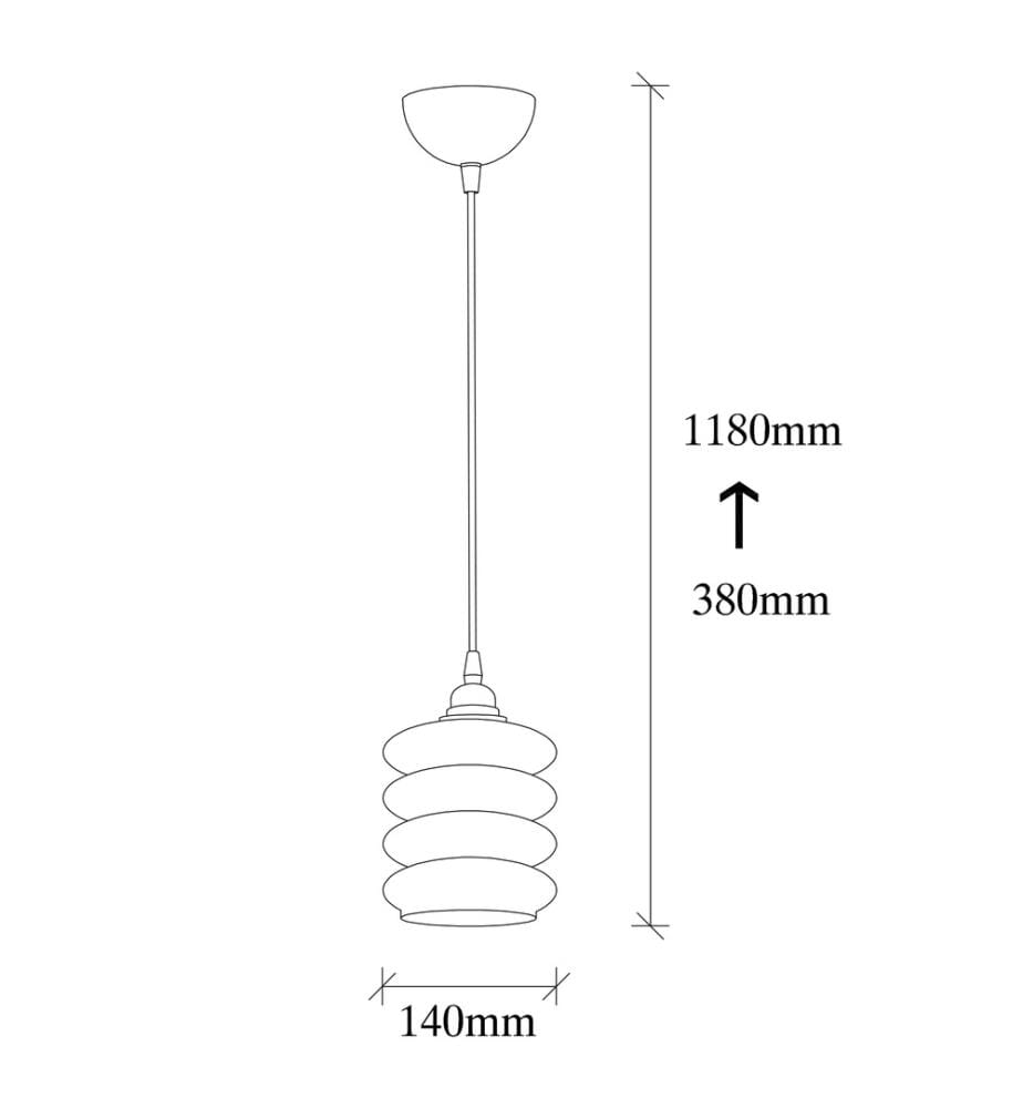 Chandelier, Fume, Metal Body, Glass Cap