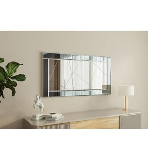 Specchio, Fumo, Bianco, 100% MDF