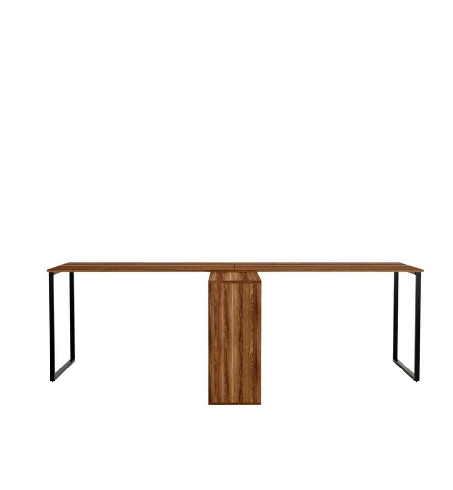Nussbaumfarbe, Couchtische, 72X240X60 cm, Melaminbeschichtete Partikelplatte