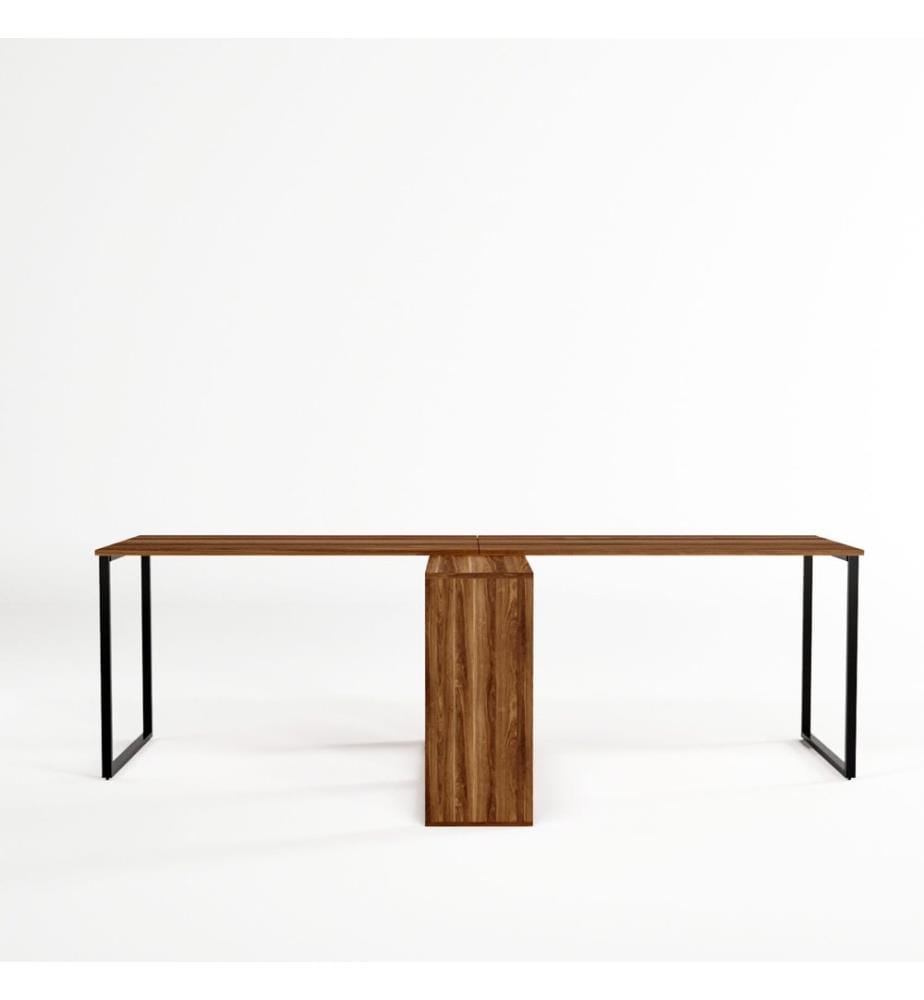 Nussbaumfarbe, Couchtische, 72X240X60 cm, Melaminbeschichtete Partikelplatte