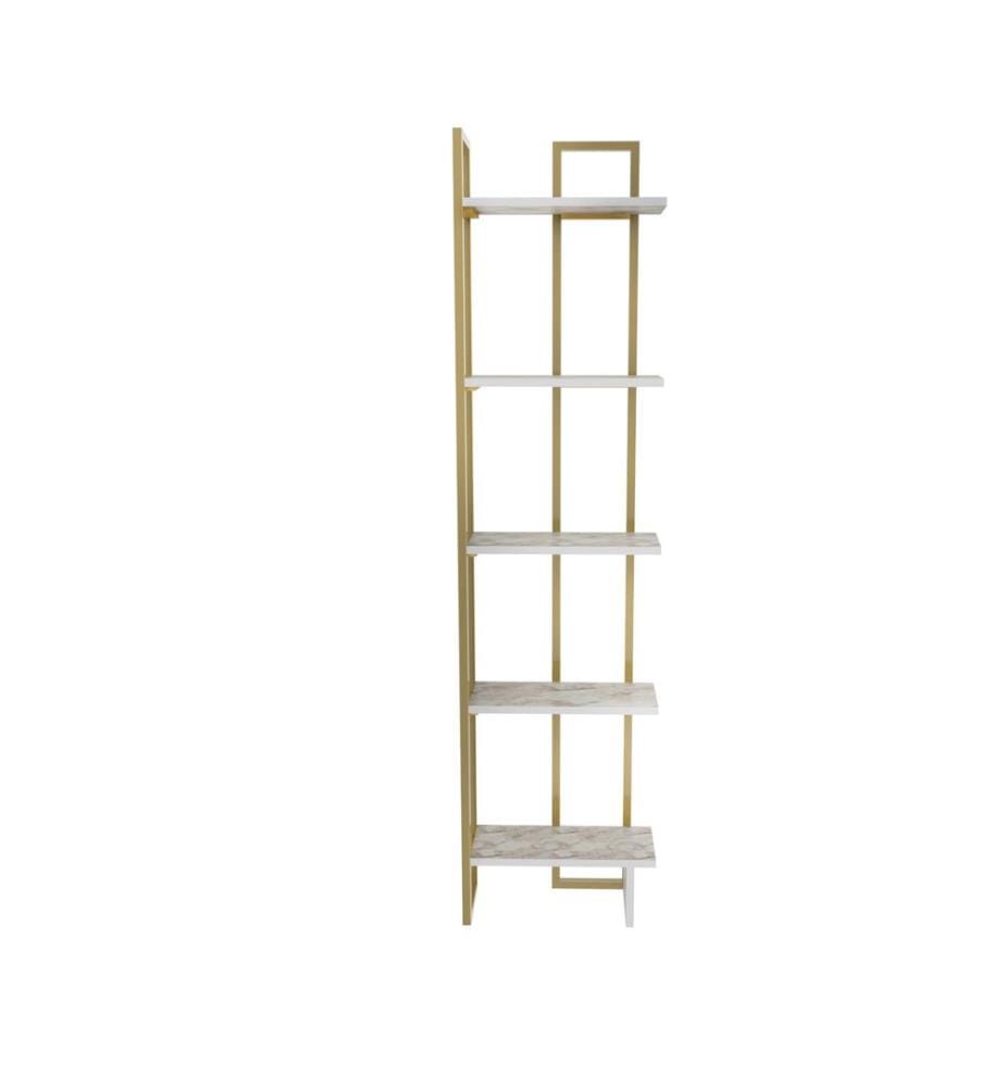 White, Gold, Schechithe, 180X45.2X21,6 cm, Piastra Di Particelle Con Rivestimento A Base Di Melamina