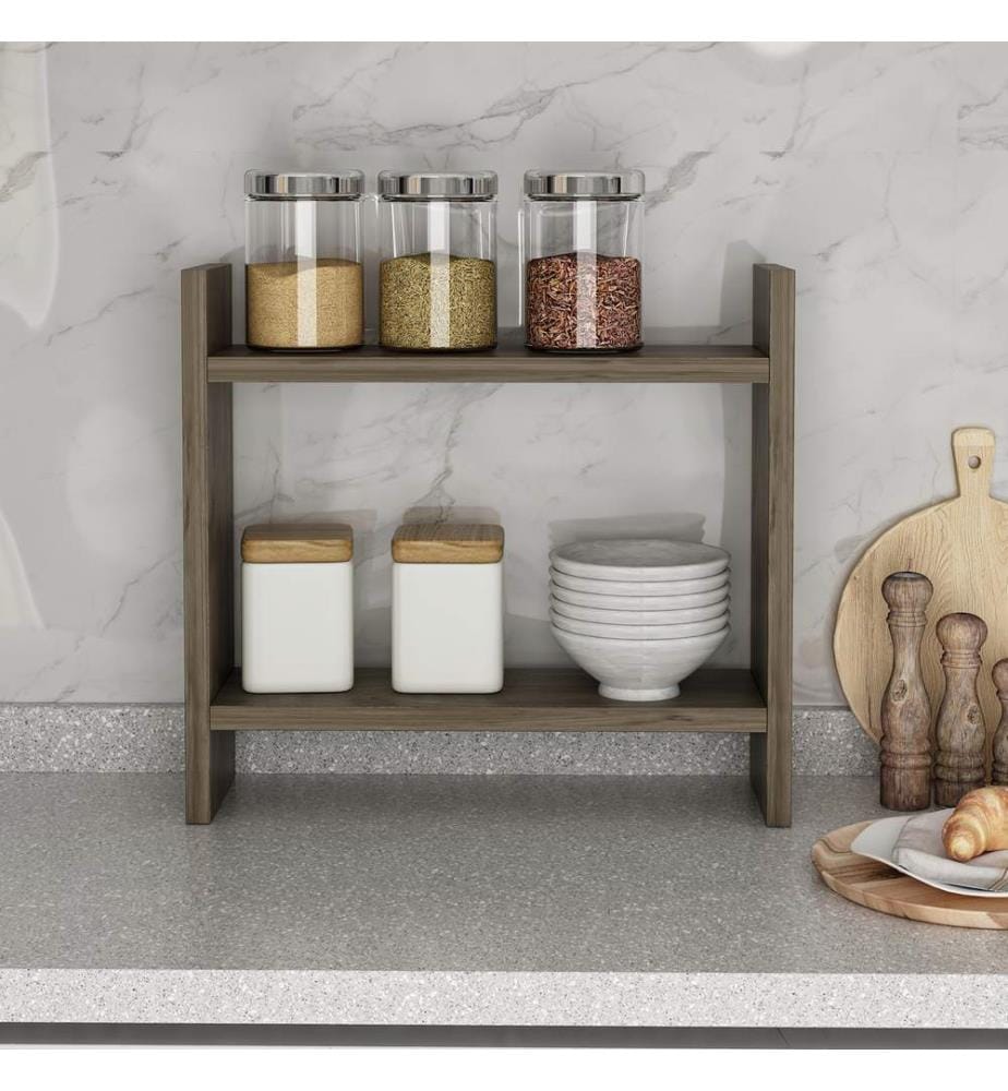 Scaffale da cucina, Noce, 100% Melamine rivestito Particle Board
