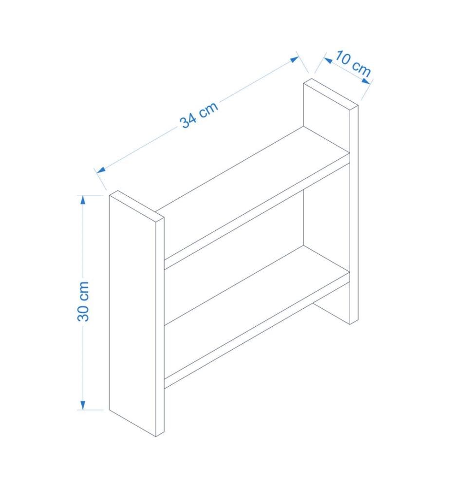 Kitchen Shelf, Atlantic Pine, 100% Melamine Coated Particle Board