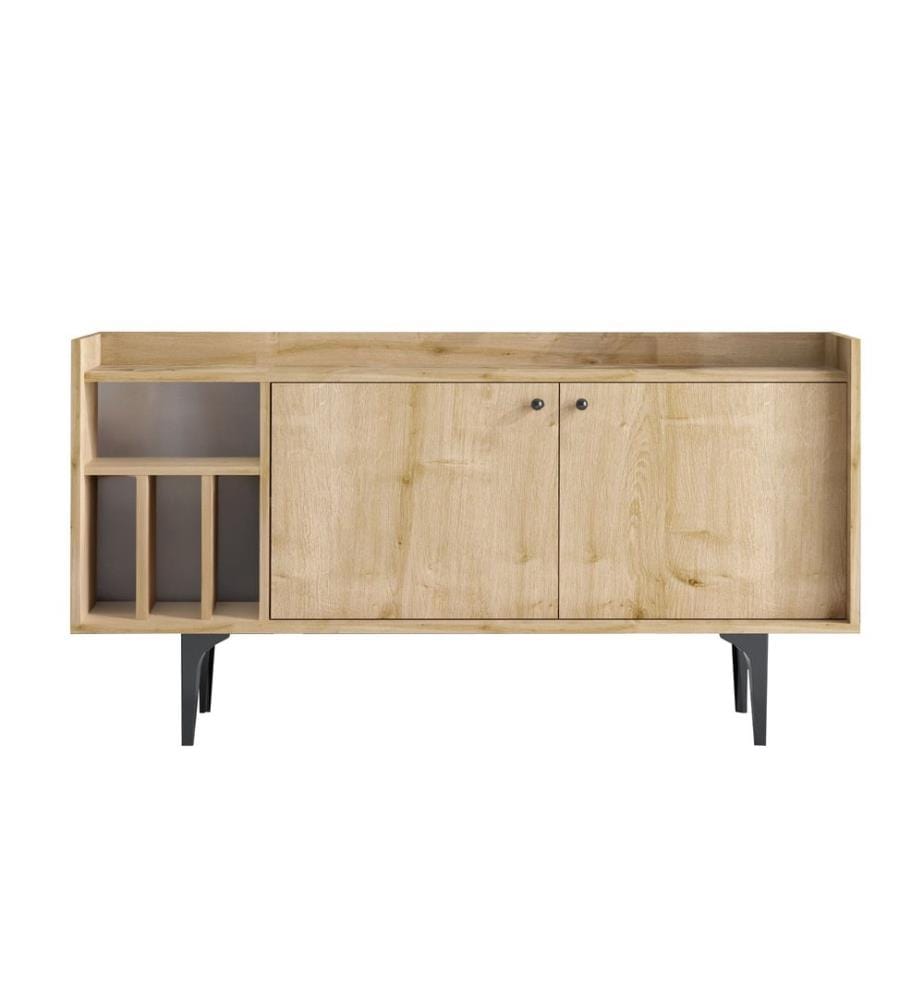 Console, Sapphire Oak, Melamine Coated Particle Board