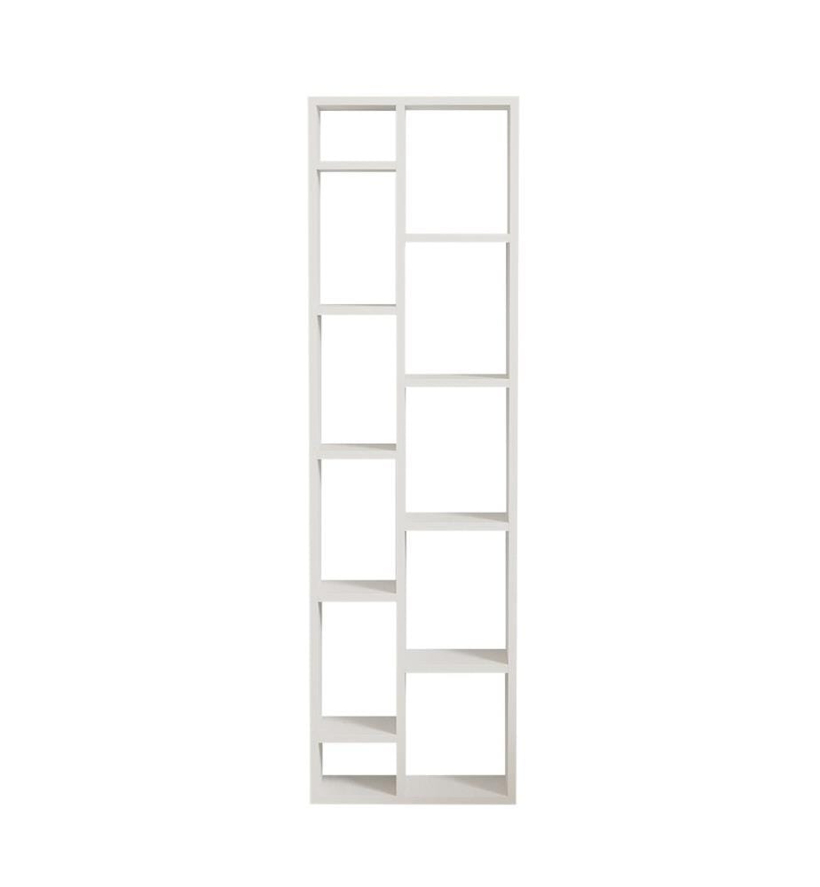 Blanc, Librairie, 150X44.4X19,6 cm, Melamine MDF Board