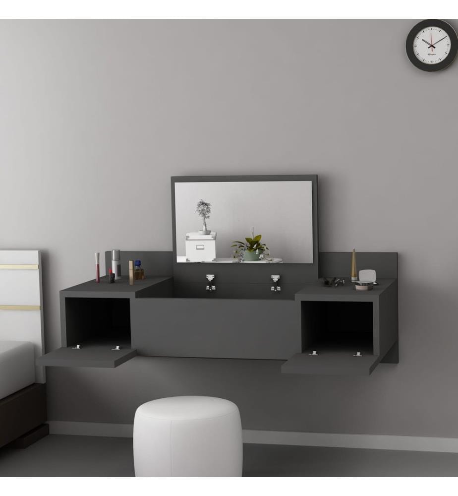 Anthrazit, Couchtische, 33X100X39,1 cm, Melaminbeschichtete Partikelplatte