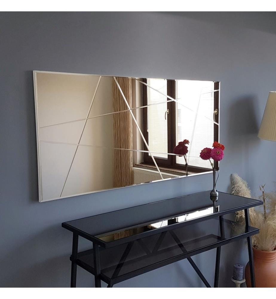 Bronzo, Specchio Da Parete, 62X130X2,2 cm, MDF