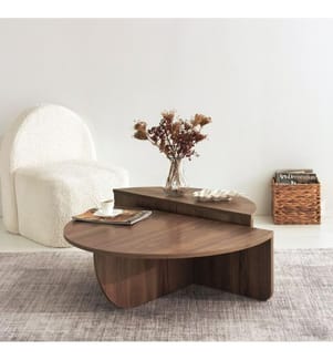 Couleur Noix, Tables Basses, 30X90X60 cm, Plaque De Particules Enrobée De Mélamine
