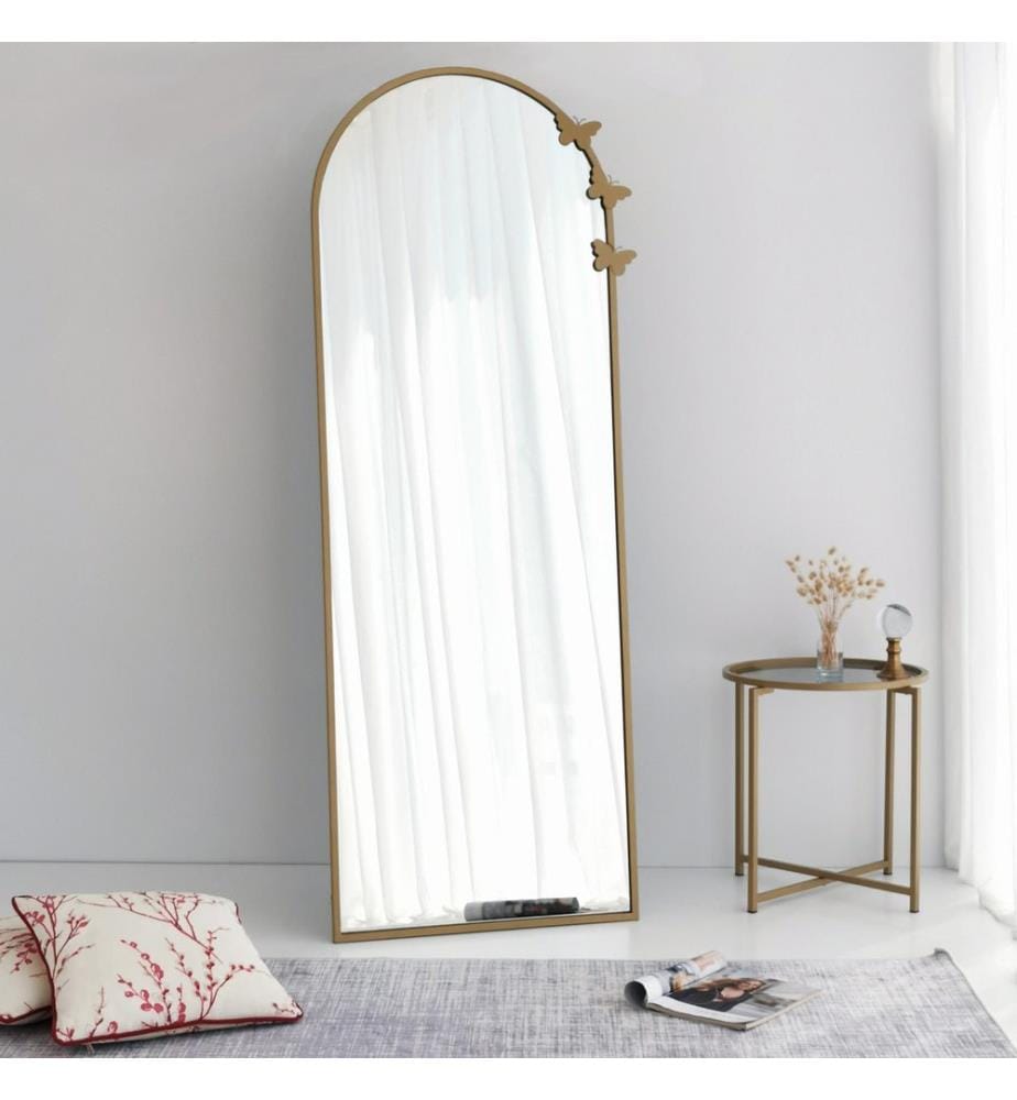 Matt, Or, Miroir Mural, 180X65X1,5 cm, lique