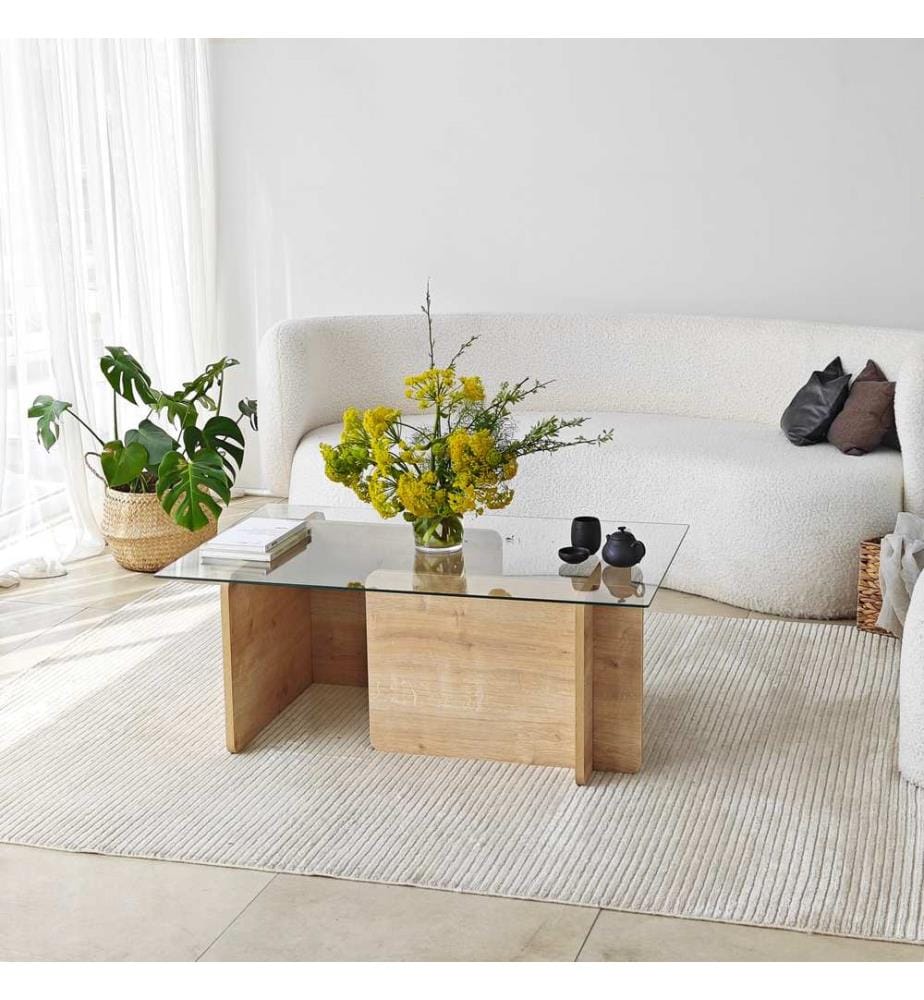 Table basse, Saphir, Panneau de particules mélaminé