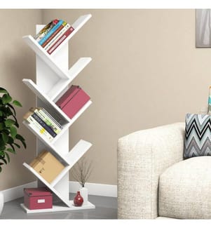 Bookshelf, White, Melamine Coated Particle Board