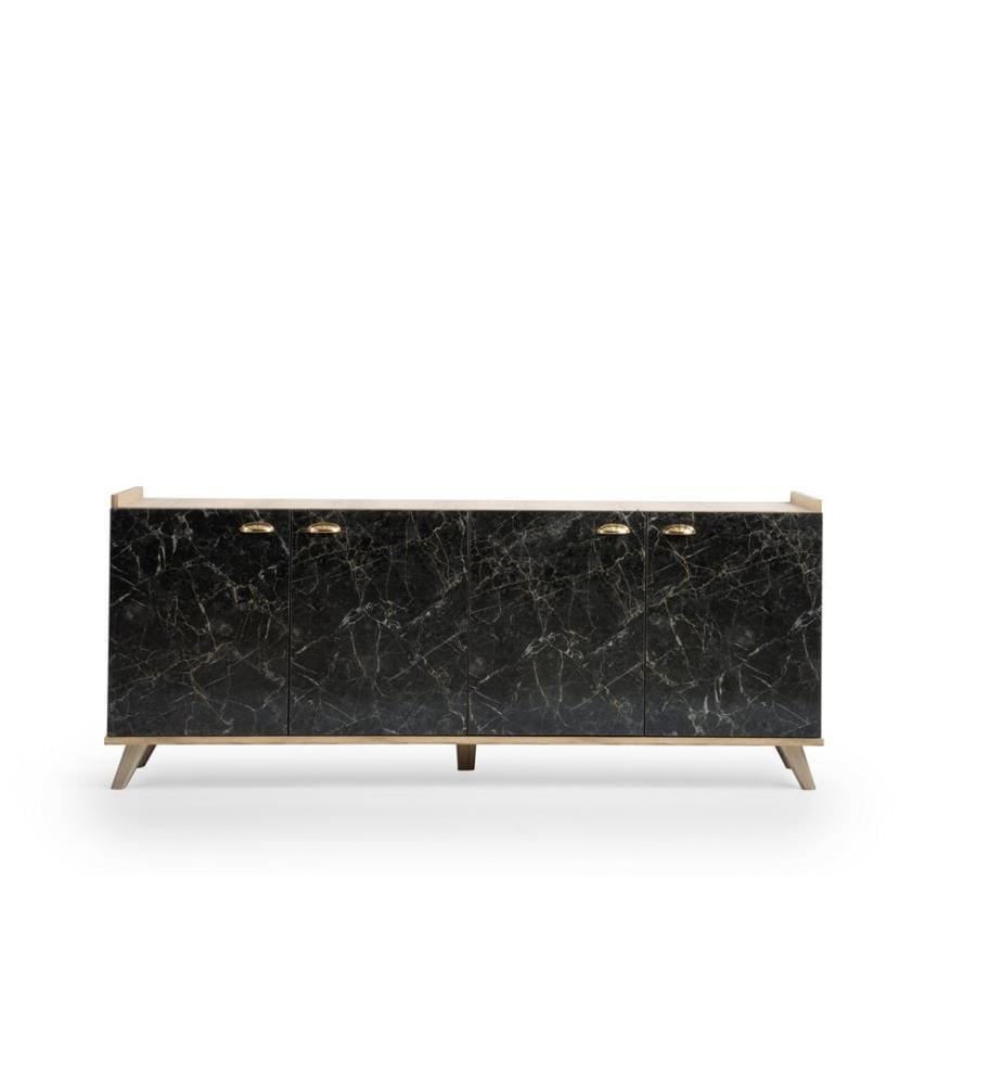 Console, OakMarble, Melamine Coated Particle Board