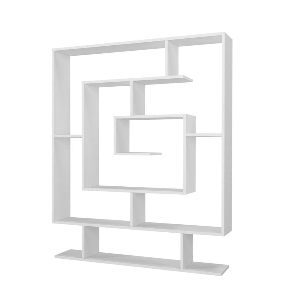Bianco, Scaffali, 149.4X124.8X22 cm, Piastra Di Particelle Rivestita Di Melamina