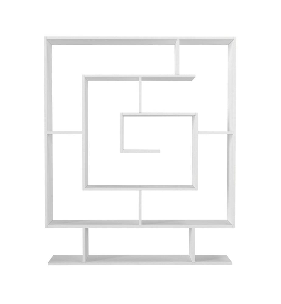 Bianco, Scaffali, 149.4X124.8X22 cm, Piastra Di Particelle Rivestita Di Melamina