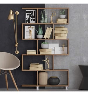 Bookshelf, Walnut, Melamine Coated Particle Board
