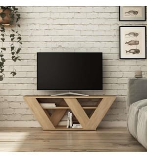 TV Stand, Oak, Melamine Coated Particle Board